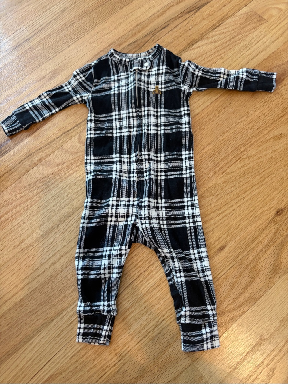 Baby Gap Black & White Plaid One-Piece